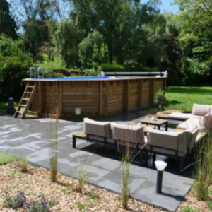 Terrasse en carrelage sur plots