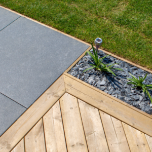 Terrasse bi-matière