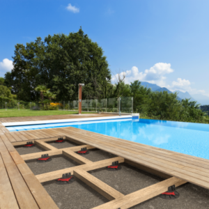 Terrasse bois sur plots