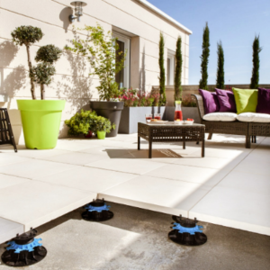 Terrasse carrelage sur plots